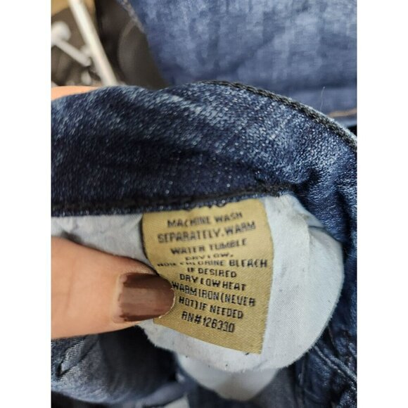 Distressed Skinny Fit Womens Blue Jeans - Picture 5 of 7